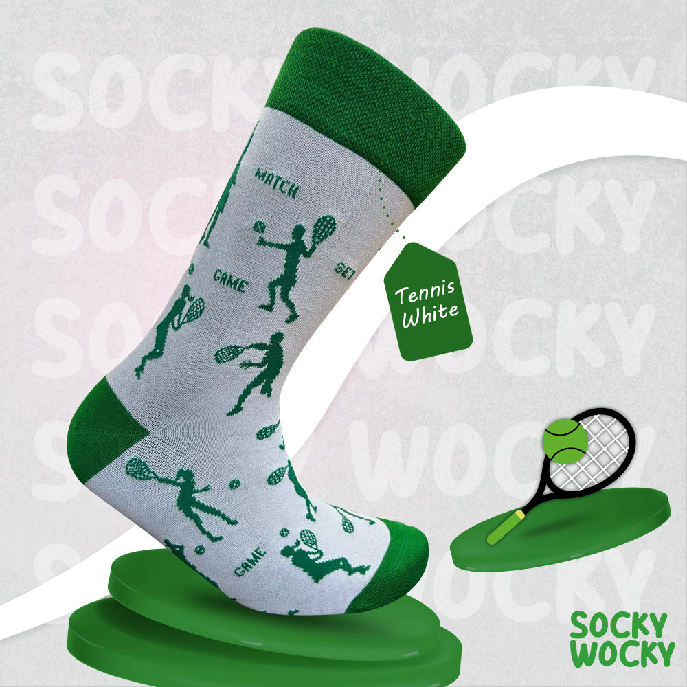 Tennis Socks White Court Sport Edition